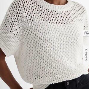 Express open knit sweater top